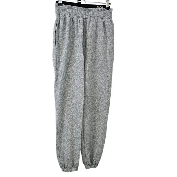OGL Womens Double Waistband Sweatpants Size Small Grey High Rise Jogger - Picture 3 of 9